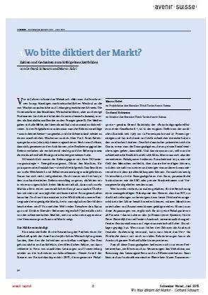 Wo bitte diktiert der Markt